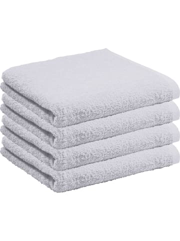 REDBEST Frottier Duschtuch 4er-Pack Oceanside in silber