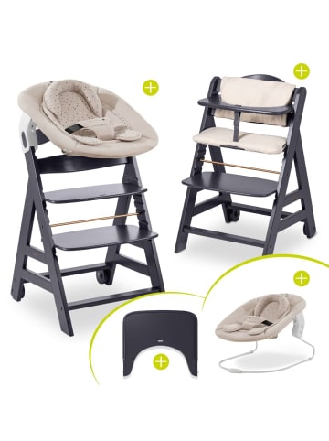 Hauck Beta Plus Dark Grey 5-tlg. Newborn Set - in schwarz,beige