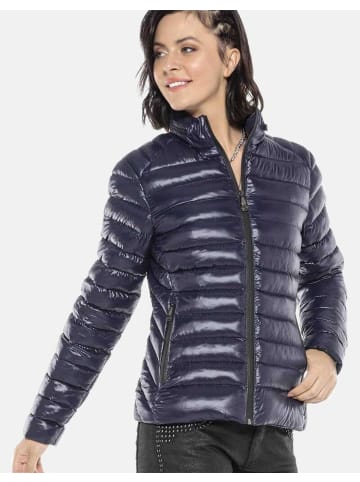 Cipo & Baxx Steppjacke in tollem Design in DARKBLUE