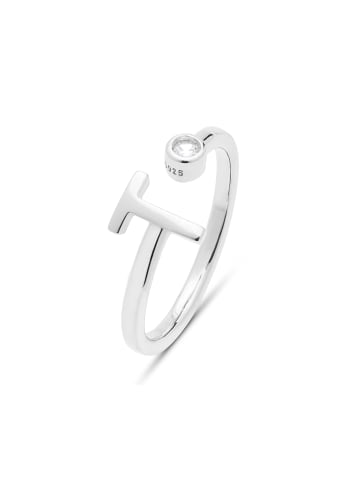 Luxenter Ring Alphabet aus 925er Sterlingsilber  verstellbar ALPHABET-Alphabet silver