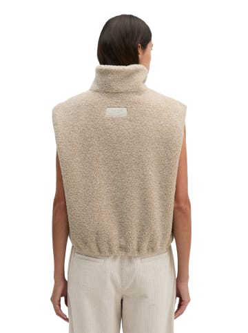 Marc O'Polo Teddyweste regular in Natural Grey Melange