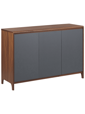 Beliani Sideboard MEDFORT in Braun/Grau - (W) 118 x (H) 81 x (L) 40 cm