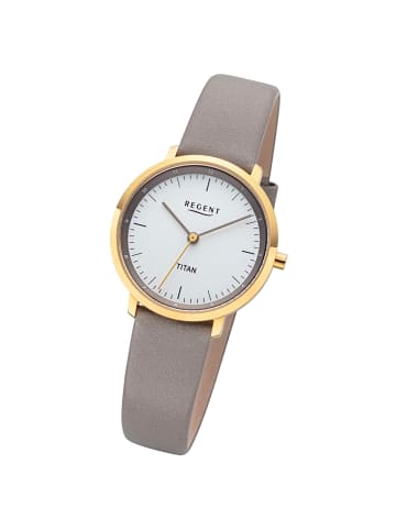 Regent Analog-Armbanduhr Regent Titan-Uhren grau klein (ca. 30mm)