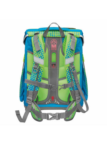 Step by Step Schulranzen Race Car Chuck in blau/grün