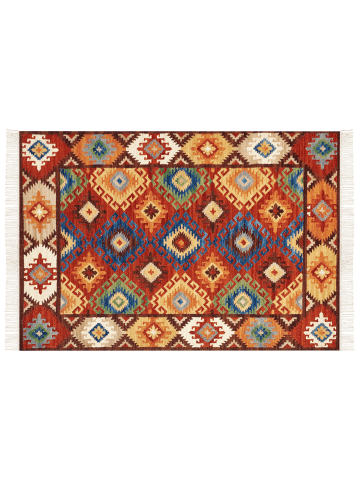 Beliani Kelim ZOVUNI in Bunt - (W) 160 x (H) 1 x (L) 230 cm