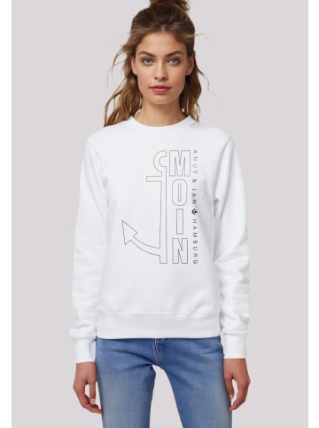 F4NT4STIC Sweatshirt Moin Anker Knut & Jan Hamburg in weiß