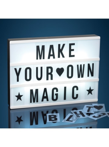 EASYmaxx LED-Leuchtkasten 9V in Schwarz/Weiß Deko