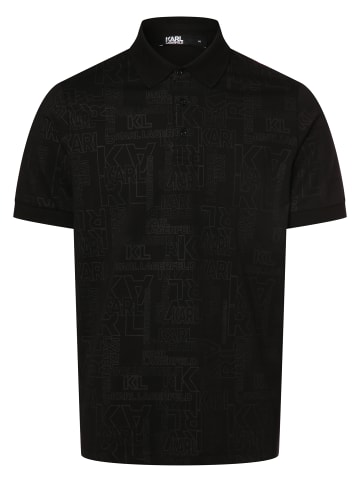 Karl Lagerfeld Poloshirt in schwarz