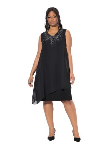 Ulla Popken Midikleid in schwarz