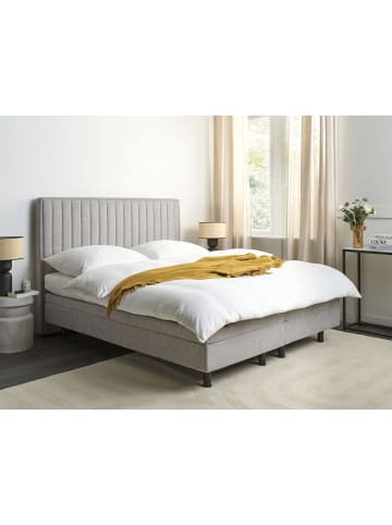 Beliani Doppelbett CASTELLAN in Grau - (W) 160 x (H) 120 x (L) 216 cm