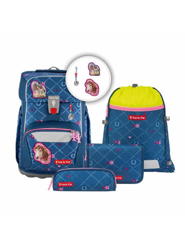 Step by Step Giant Schulranzen-Set Horse Lima in blau