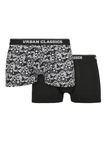 Urban Classics Boxershorts in detail aop+black