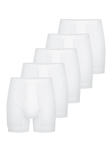 Schiesser Long Short / Pant Original Classics Doppelripp in Weiß