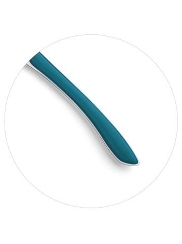 Kuppels 24-tlg. Besteckset PRISMA in petrol blau glänzend