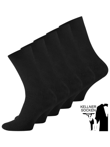 Cotton Prime® 10 Paar Kellner Socken in schwarz