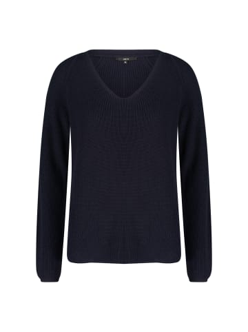 Zero  Strukturpullover mit V-Ausschnitt in Hydrangea