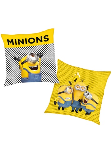 Herding Carl & Team | Minions | 40 x 40 cm | Kinder Deko-Kissen Kuschelkissen