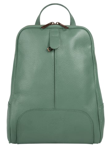 Samantha Look Rucksack echt Leder in grün