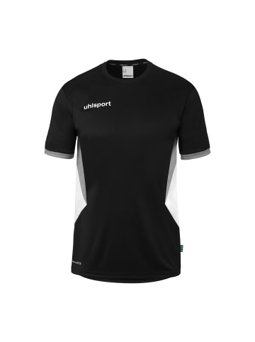 uhlsport Trainings-T-Shirt Equipe 29 in schwarz/weiß/steingrau