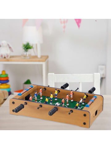 relaxdays Tischkicker in Grün/Braun - (B)51x (H)11 x (T)50 cm