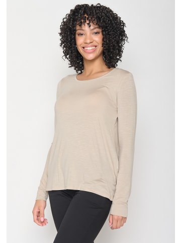 GreenBomb Longsleeve Basic in Kaffee Latte