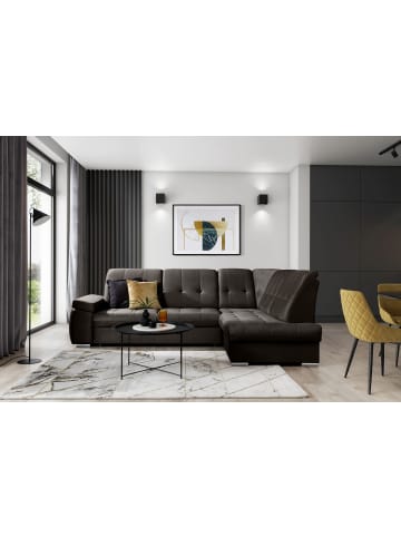 MF Design Saido Recamiere Rechts in Braun -  (L) 272 x (B) 272 x (H) 95 cm