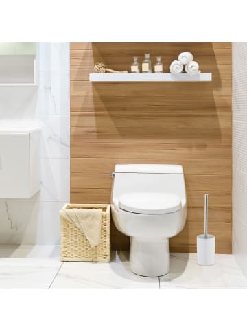 relaxdays 10x WC-Garnitur in Weiß