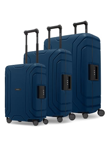 Redolz Essentials 15 4-Rollen Kofferset 3-tlg. mit Dreipunkt-Verschluss navy blue