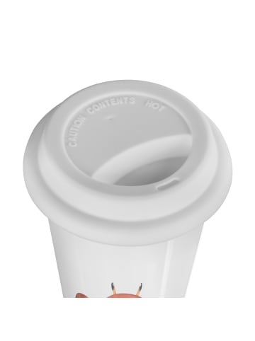 Mr. & Mrs. Panda Trinkbecher Sternzeichen Krebs mit Spruch in Weiß