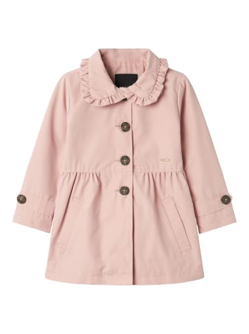 name it Übergangs-Kurzmantel NMFMADELIN TRENCH COAT in pale mauve