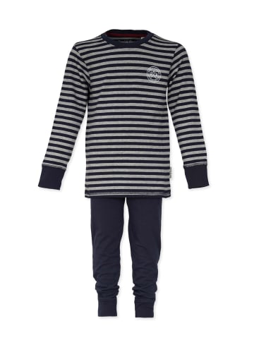 Band of Rascals Pyjama " Basic Striped " in blau