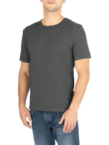 normani 2er Set Herren T-Shirts aus Bio-Baumwolle Nyons in Anthrazit
