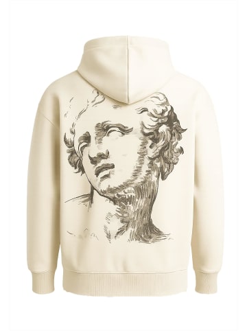 DEF DEF Zip-Kapuzenpullover in sand/white