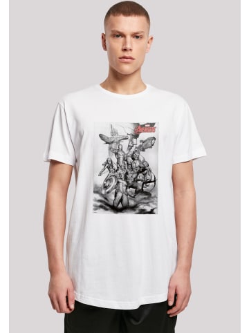 F4NT4STIC T-Shirt Marvel Superhelden Avengers Assemble Team Sketch' in weiß