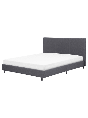 Beliani Doppelbett ALBI in Grau/Schwarz - (W) 170 x (H) 94 x (L) 211 cm