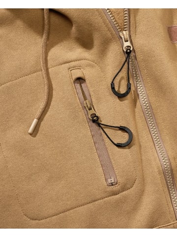 Brandit Jacke "Tactical Sweat Jacket" in Braun