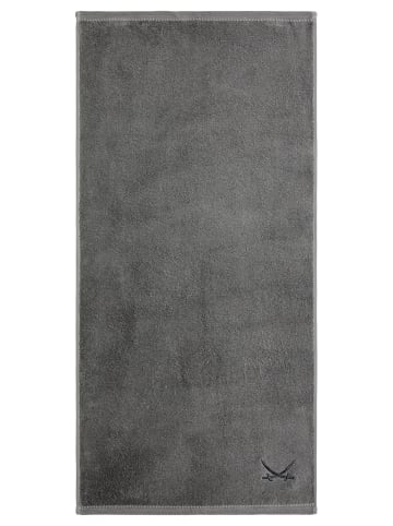 Sansibar 2er Badetuch-Set „Frottier-Kollektion Classic“, 90x180 cm in Anthrazit