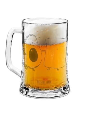Mr. & Mrs. Panda Bierkrug Avocado Toast ohne Spruch in Transparent