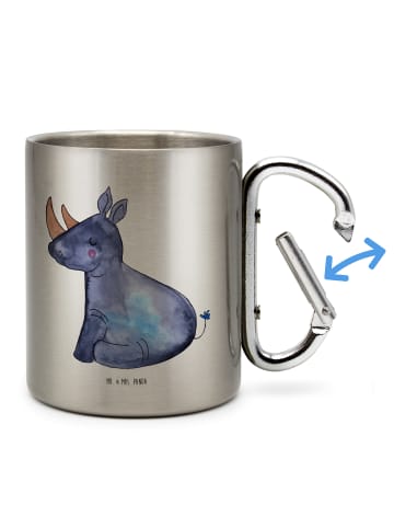 Mr. & Mrs. Panda Becher Aus Edelstahl Einhorn Nashorn ohne Spruch in Silber