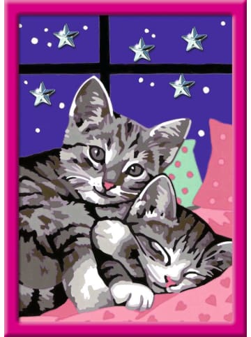 Ravensburger Malprodukte CreArt, Malen nach Zahlen Kinder - Schlafende Katzen Malen nach Zahlen Kinder Ab 11 Jahre in bunt
