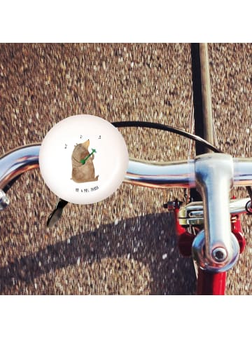 Mr. & Mrs. Panda XL Fahrradklingel Bär Gitarre ohne Spruch in Weiß