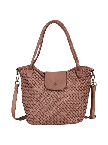 Florence Florence Schultertasche Leder altrosa ca. 38cm