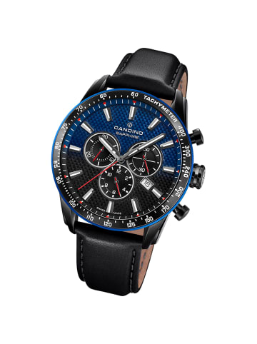Candino Chronograph-Armbanduhr Candino Sport schwarz groß (ca. 45mm)
