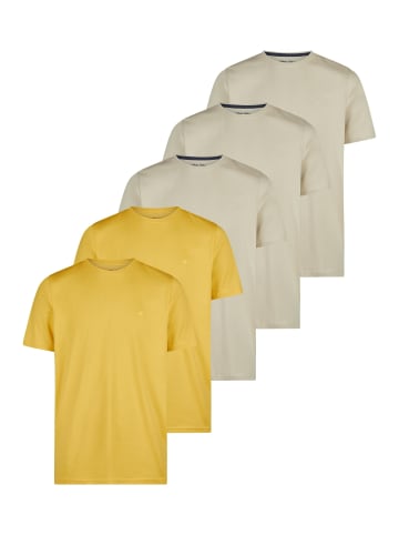 Redmond T-Shirt Basic in Beige / gelb