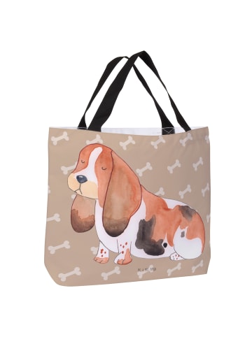 Mr. & Mrs. Panda Tote Bag Hund Basset Hound ohne Spruch in Hundeglück