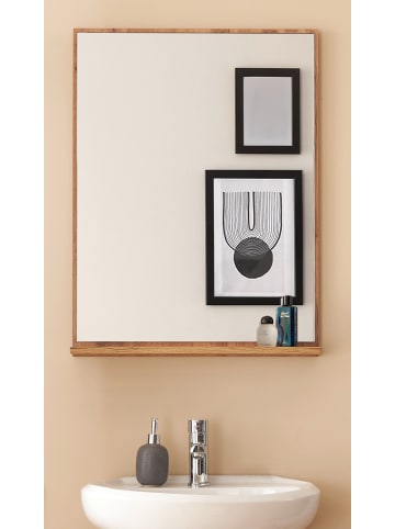 Furn.Design Badspiegel Wotan Eiche, Badspiegel mit Ablage 60 x 80 cm, Center