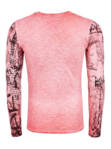 Rusty Neal Printed Longshirt in Koralle