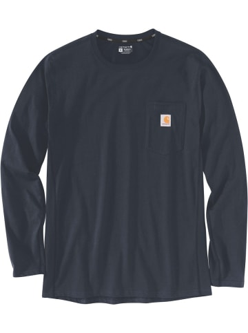 CARHARTT  Longsleeve "Forced Flex 104617" in Blau