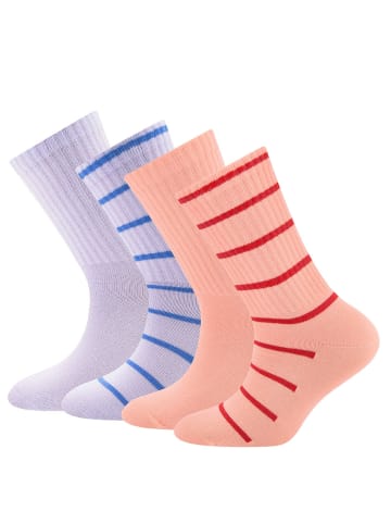 ewers 4er-Set Socken 4er Pack Rippe in bunt