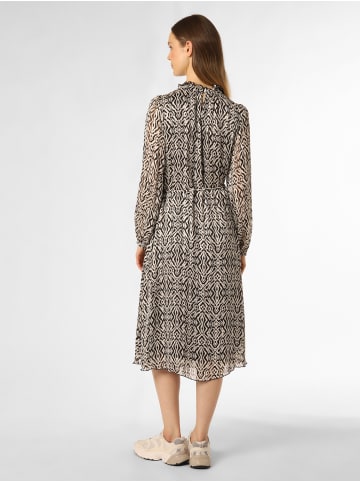 Marie Lund Kleid in ecru schwarz - 0001